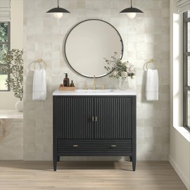 Myrrin 36" Single (Vanity Only Pricing) in Carbon Oak